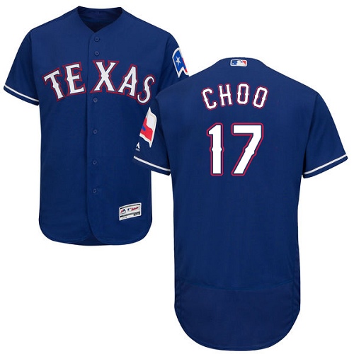 Rangers #17 Shin-Soo Choo Blue Flexbase Authentic Collection Stitched MLB Jersey